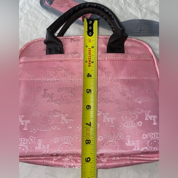Hello Kitty Embossed Pink Crossbody Messenger Bag Laptop - Picture 4 of 10
